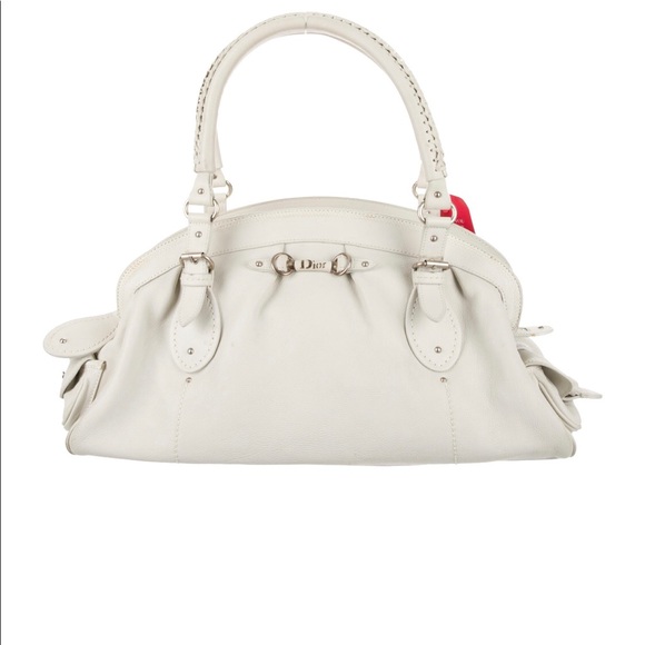Gently used white Christian Dior purse - Picture 2 of 6